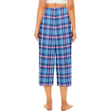 Tartan Cropped Pajama Pants - Free P&P Worldwide
