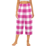 Tartan Cropped Pajama Pants - Free P&P Worldwide