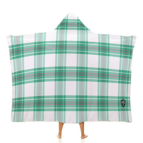 Kids Cosy Tartan Hooded Blanket (40" x 50") - Free p&p Worldwide