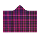 Kids Cosy Tartan Hooded Blanket  Free p&p Worldwide