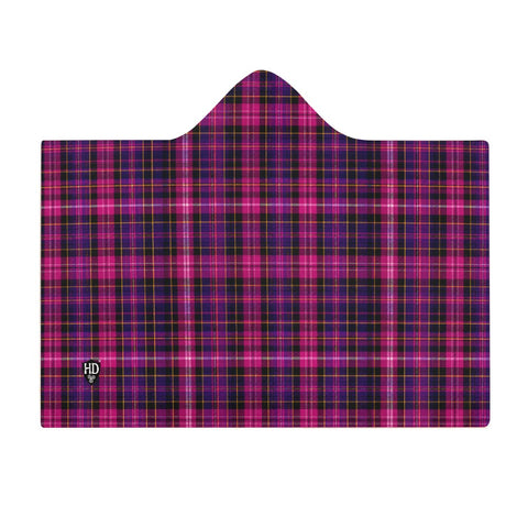 Kids Cosy Tartan Hooded Blanket  Free p&p Worldwide