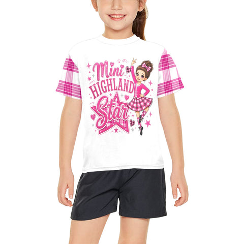 Highland Dancer Youth Crew Neck T-Shirt - FREE p&p Worldwide