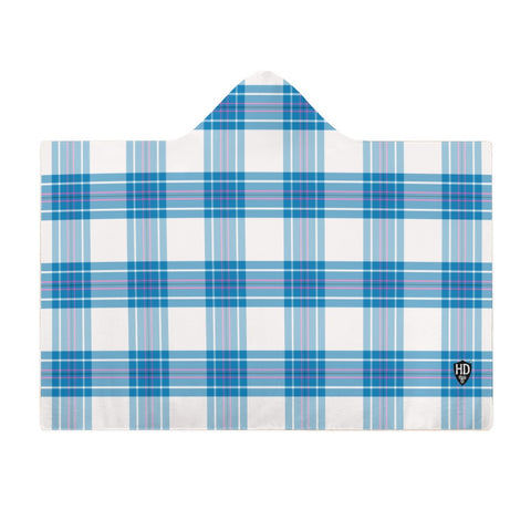 Kids Cosy Tartan Hooded Blanket (40" x 50") - Free p&p Worldwide