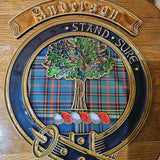 Handmade Clan Whisky Barrel Sign