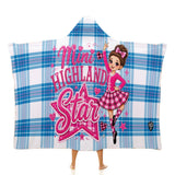 Kids Cosy Tartan Hooded Blanket  Free p&p Worldwide