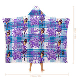 Kids Cosy Tartan Hooded Blanket  Free p&p Worldwide