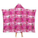 Kids Cosy Tartan Hooded Blanket  Free p&p Worldwide