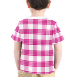 Isle of Bute Tartan Festival  Pink Kids T - Free p&p