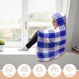 Kids Cosy Tartan Hooded Blanket (40" x 50") - Free p&p Worldwide