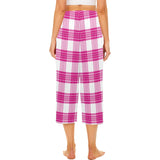 Tartan Cropped Pajama Pants - Free P&P Worldwide