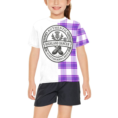 Highland Dancer Youth Crew Neck T-Shirt - FREE p&p Worldwide