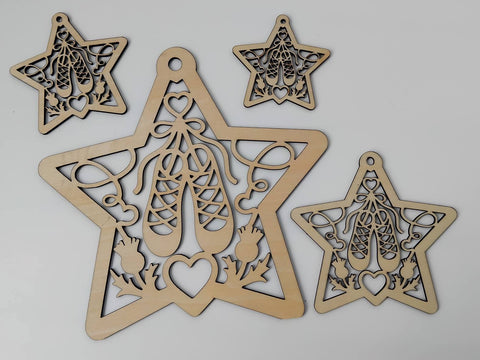 Wooden Star Decorations - Decorate yourself