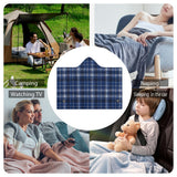 Kids Cosy Tartan Hooded Blanket  Free p&p Worldwide