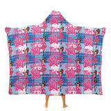 Kids Cosy Tartan Hooded Blanket  Free p&p Worldwide