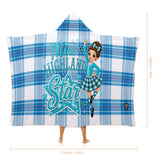 Kids Cosy Tartan Hooded Blanket  Free p&p Worldwide