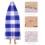 Kids Cosy Tartan Hooded Blanket (40" x 50") - Free p&p Worldwide