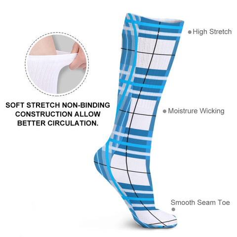 ✨ Knee Length Tartan Kids Socks (1 Pairs)✨Free p&p UK