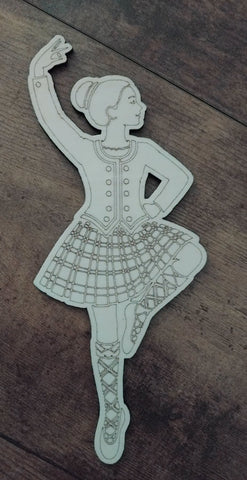 Paint Your Own Highland Dancer - wood craft