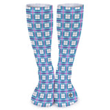 ✨ 'Bute Sky' Tartan Knee Length Kids Socks (1 Pairs)✨