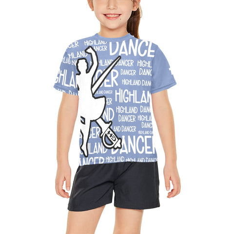 Highland Dancer Youth Crew Neck T-Shirt - FREE p&p Worldwide