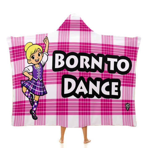 Kids Cosy Tartan Hooded Blanket (40" x 50") - Free p&p Worldwide