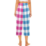 Tartan Cropped Pajama Pants - Free P&P Worldwide