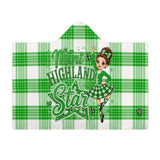 Kids Cosy Tartan Hooded Blanket  Free p&p Worldwide