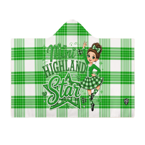 Kids Cosy Tartan Hooded Blanket  Free p&p Worldwide