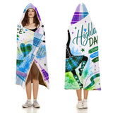 Kids Cosy Tartan Hooded Blanket Free p&p Worldwide
