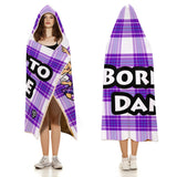 Kids Cosy Tartan Hooded Blanket (40" x 50") - Free p&p Worldwide