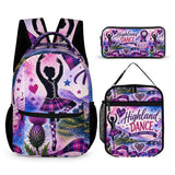 Highland Dancer Kids Backpack, Lunch Bag & Pencil Case - Free p&p Worldwide