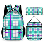 Mint Tartan - Highland Dancer Kids Tartan Backpack, Lunch Bag & Pencil Case - Free p&p Worldwide