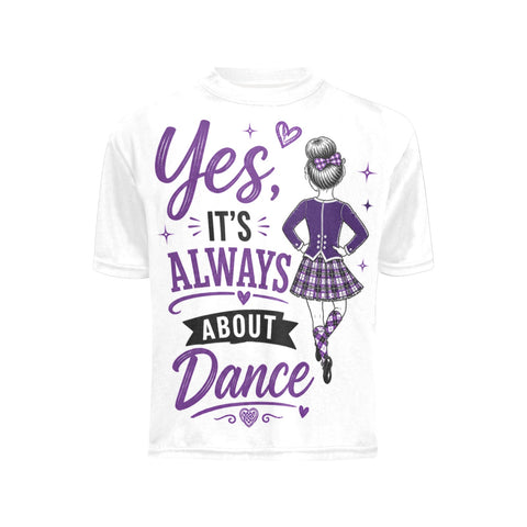 Highland Dancer Youth Crew Neck T-Shirt - FREE p&p Worldwide
