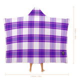 Kids Cosy Tartan Hooded Blanket (40" x 50") - Free p&p Worldwide