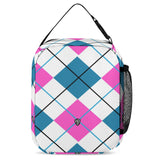 Pink & Blue Plaid - Highland Dancer Kids Tartan Backpack, Lunch Bag & Pencil Case - Free p&p Worldwide