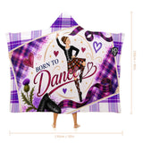 Kids Cosy Tartan Hooded Blanket Free p&p Worldwide