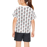 Big Girls' All Over Print Crew Neck T-Shirt(T40-2)