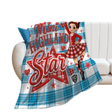 Highland Dancer Blanket - Free p&p Worldwide