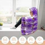 Kids Cosy Tartan Hooded Blanket  Free p&p Worldwide