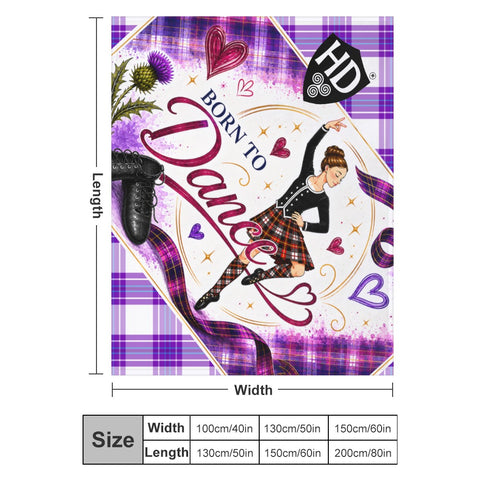 Highland Dancer Blanket - Free p&p Worldwide