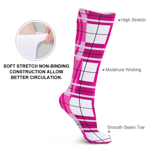 ✨ 'Arran Sky' Tartan Knee Length Kids Socks (1 Pairs)✨