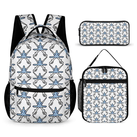 Blue Leap Tartan dancer - Highland Dancer Kids Tartan Backpack, Lunch Bag & Pencil Case - Free p&p Worldwide