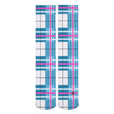 ✨ 'Bute Sky' Tartan Knee Length Kids Socks ( 1Pairs)✨Free p&p UK