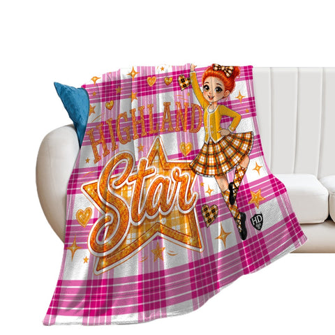 Highland Dancer Blanket - Free p&p Worldwide