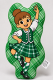 A Wee Highland Dancer™ – Green Tartan – Choice of Hair Colour