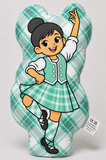 A Wee Highland Dancer™ – Mint Tartan – Choice of Hair Colour