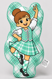A Wee Highland Dancer™ – Mint Tartan – Choice of Hair Colour