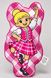 A Wee Highland Dancer™ – Pink Tartan – Choice of Hair Colour