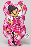 A Wee Highland Dancer™ – Pink Tartan – Choice of Hair Colour
