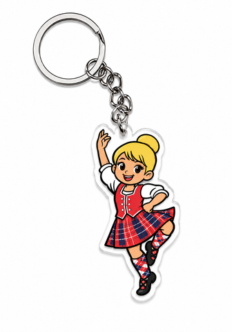 Highland Dancer KeyRing -Free p&p in UK - Discount on multiple buys